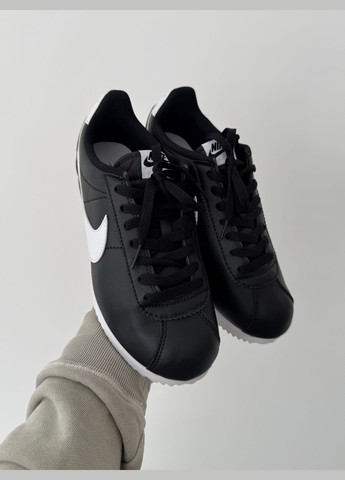 Чорні Осінні кросівки чоловічі і жіночі nike cortez black | найк кортез чорний No Brand