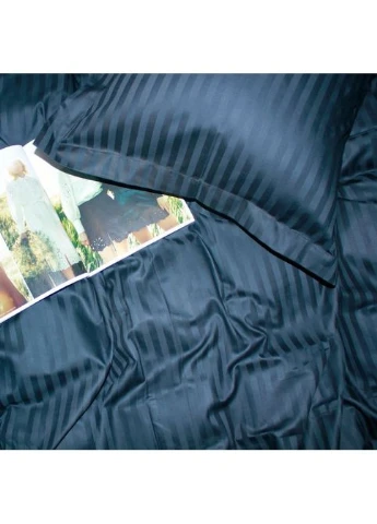 Постільна білизна Satin 30-0021DarkBlue 160х220 (2200005255803) Mirson Satin 30-0021DarkBlue 160х220 Сімейний (379024319)