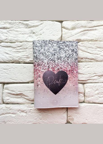 Обкладинка для паспорта Серце і блискітки No Brand (301083524)