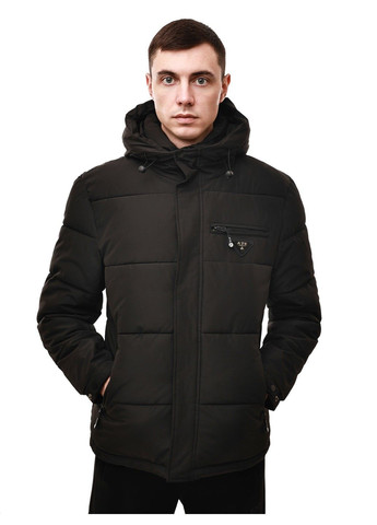 Чорна зимня куртка зимова чоловіча TE