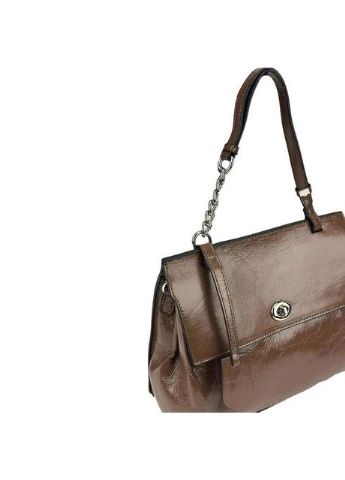 Сумка крос-боді через плече жіноча шкіряна середня Бежевий 35636 Olivia Leather (354229867)