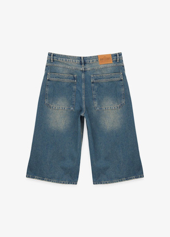 Шорты джинсовые однотонные мужские 4917 Синий shop (2000999176760) Demos Шорти джинсові (338792444)