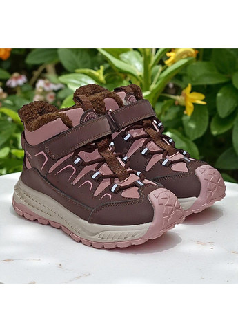 Зимові черевики на овчині для дівчинки, дутики на липучках, зимові хайтопи для дівчинки Tom.M (367049734)