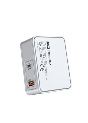 Сетевое зарядное устройство для A839 45W PD QC (UCB C+A)- белый Aspor (368561103)
