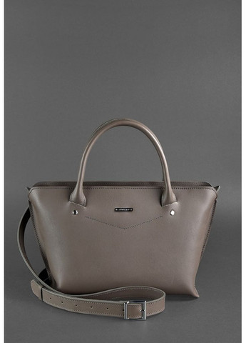 Женская кожаная сумка Midi темно-бежевая BlankNote (348359402)