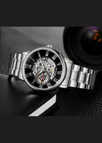Чоловічий механічний годинник наручний Forsining Skeleton S838-2, Віннер скелетон Winner (362412067)