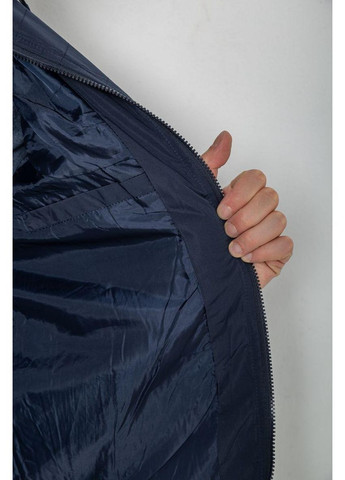 Темно-синя куртка чоловіча демісезонна з капюшоном,, 131r2101 No Brand