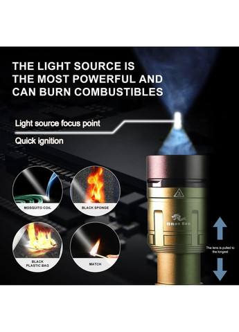 Мощный фонарик Shan Bao SB-802 3000 LM Tactical Flashlight No Brand (364273183)