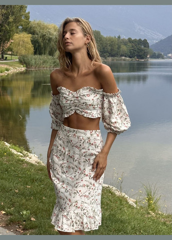 Спідниця жіноча літня c квітковим принтом Shape of Angel (298704539)