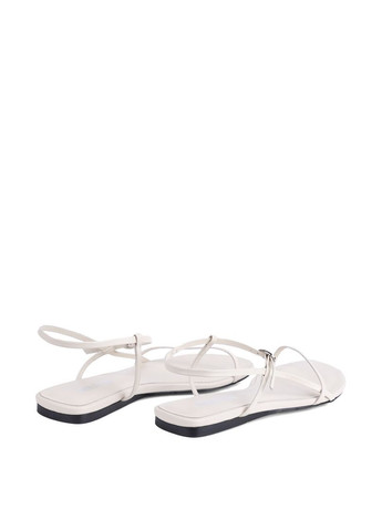 Молочные женские сандалии 20074-04-01 рисовая кожа MIRATON