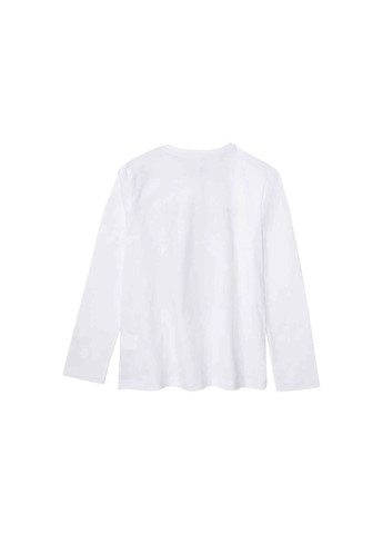 Белая всесезон пижама для девочки лонгслив + брюки Pepperts