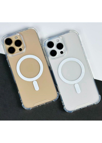 Чохол Magsfe для 13 PRO протиударний Clear case посилені бортики Shockproof на айфон 13 No Brand (369137471)
