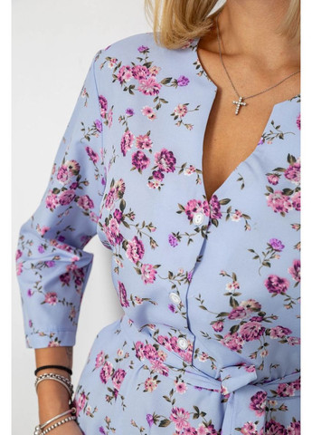 Блакитна сукня софт з принтом Ager