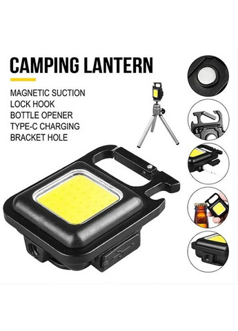 Фонарик аккумуляторный Суперяркий свет, карманный с магнитом и карабином, водонепроницаемый, USB Type-C Baseus (366668648)