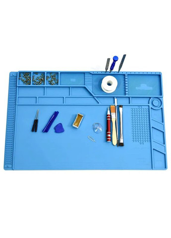 Килимок для паяння S-180-A1, термостійкий, силіконовий мат для паяльника, ремонту техніки 550x350 мм Mechanic (322568135)