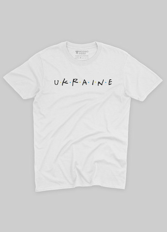 Белая демисезонная футболка для мальчика с патриотическим принтом ukraine (ts001-4-whi-005-1-089-b) Modno