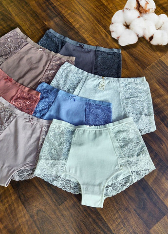 Бавовняні труси з високою посадкою та мереживом FS (329203225)