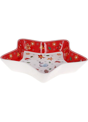 Блюдо в формі зірки "З Різдвом" 28см, порцелянове Bona (330019252)