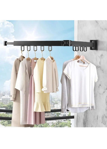 Настенная складная балконная сушилка на 2 секции с максимальной нагрузкой до 60 кг для белья одежды вещей 84 см (481042-Prob) Unbranded (352060868)