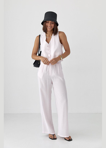 Летний брючный костюм с жилеткой Lurex (337701842)