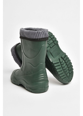 Осенние сапоги пена детские для подростка цвета хаки со сьемным носком Let's Shop