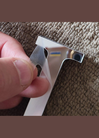 Дзеркальна пластикова наклейка Буква L 3D (висота 10 см) No Brand (303630175)