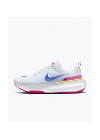 Белые кроссовки мужские invincible 3 road running shoes white/light blue Nike