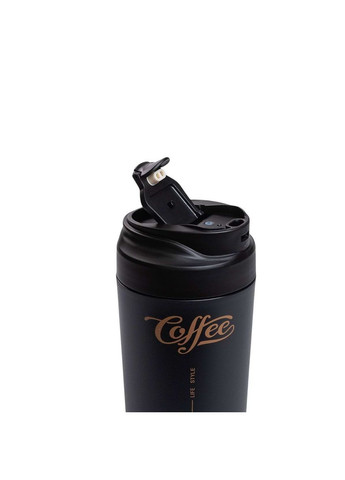 Термокружка Coffee 480 мл с керамической колбой, черный Yiwu HP-14-14B No Brand (363978525)