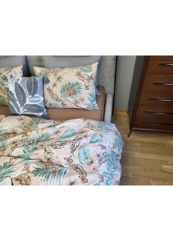 Постельное белье с резинкой Пальма, ранфорс Двухспальный размер, наволочки 70/70 No Brand (364219416)