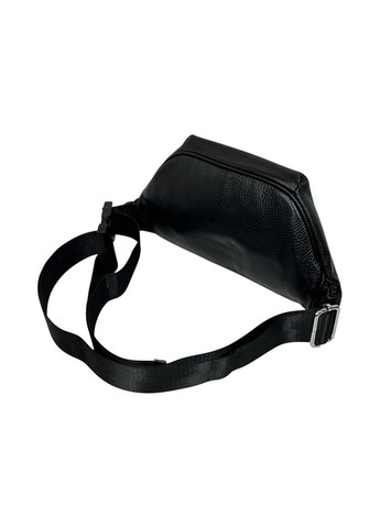 Чоловіча поясна сумка з натуральної шкіри 8110 чорна 30 х 14 х 5 No Brand (371682249)