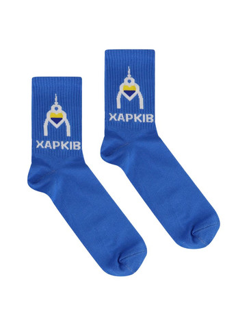 Сині шкарпетки довгі kharkiv дзеркальний струмінь у синьому кольорі роз. 41-45 4PROFI (324271174)