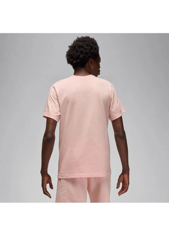 Персиковая футболка мужская m j brand logo stack ss crw peach Nike