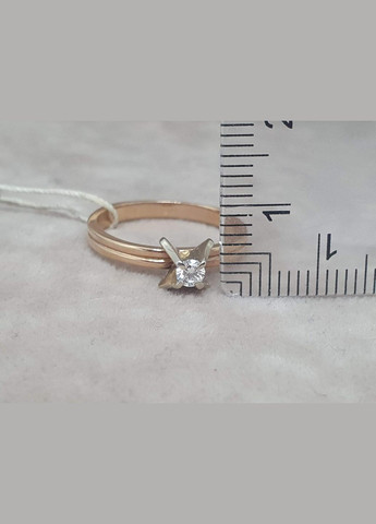 Золотое кольцо с бриллиантами. 4В420103236/27 No Brand (314806411)