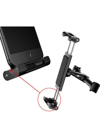 Автодержатель на подголовник Back Seat Car Mount Holder для телефона/планшета Black Baseus (324234782)
