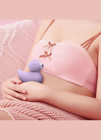 Вакуумный вибратор Ducky Grey CuteVibe (303895417)