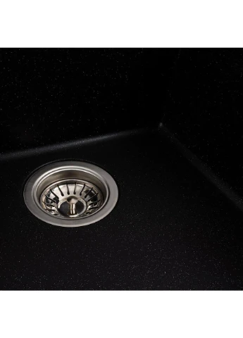 Гранитная мойка для кухни 4040 RUBA матовый металлик Platinum (392431377)