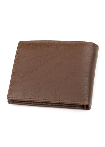 Мужской кошелек из натуральной кожи с монетницей и магнитом, коричневый (sku_18353) No Brand (327819905)