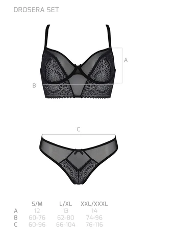 Комбинированный демисезонный комплект drosera set black – eco Passion