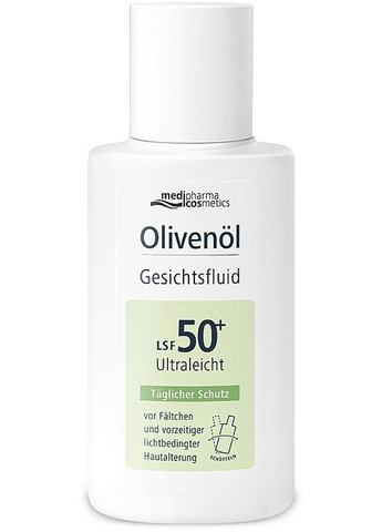 Сонцезахисний ультралегкий флюїд SPF 50+ Olivenol 50ml (1521219-41081043) Medipharma Cosmetics (368640600)