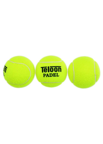 М'яч для паділ тенісу PADEL 3шт WZPA818003-PADEL TP-6063 (у вакуумній упаковці, салатовий) Teloon (361437372)