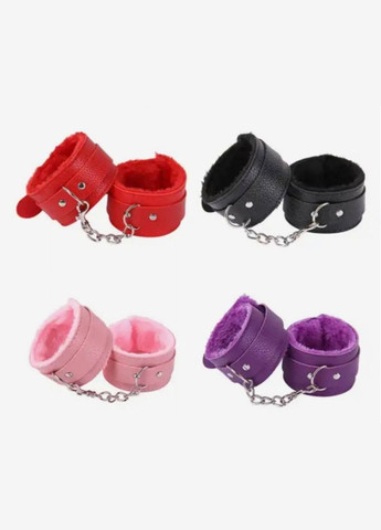 Наручники с мехом БДСМ розовые БДСМ No Brand (316395429)
