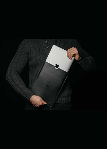 Шкіряний чохол для MacBook FlatCase Чорний 14 Skin and Skin (290850390)