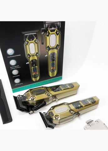 Тример для тіла чоловічий топ 2 в 1 V-600 V-900, Електрична машинка LI-591 для стрижки VGR (351486385)