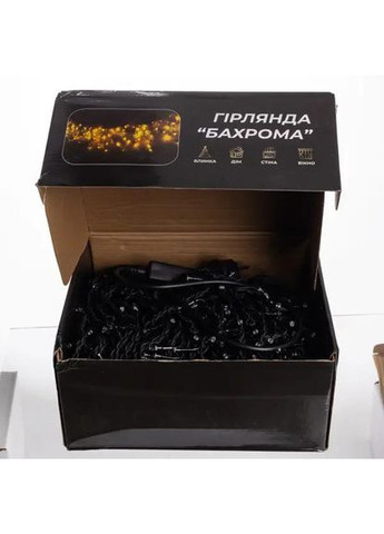 Уличная гирлянда Бахрома 50 м 840 LED черный провод Мультиколор 50MBML Garlando (370373171)