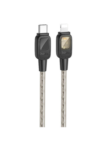 Дата кабель U124 Stone silicone power-off Type-C to Lightning (1.2m) Hoco (291881675)