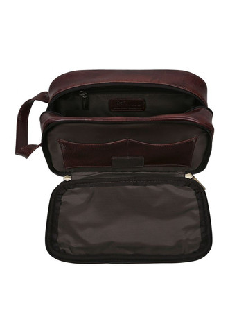 Кожаный несессер коньячного цвета 2080 Cognak Ashwood (303830346)