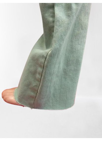 Джинси жіночі кольорові стрейч прямі високі 36 оливка No Brand - (363053810)