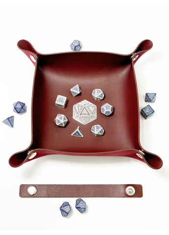 Настольная игра Лоток для кубиков D20 Бургунди Dice Tray Планета ігор (372480409)