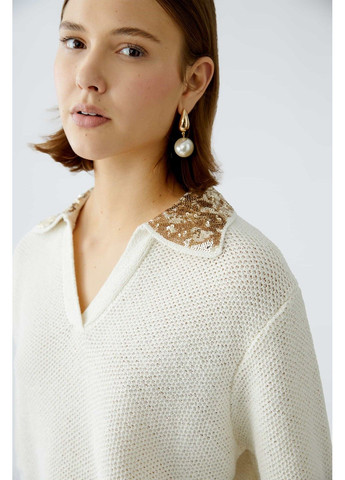 Білий демісезонний джемпер жіночий білий джемпер Oui