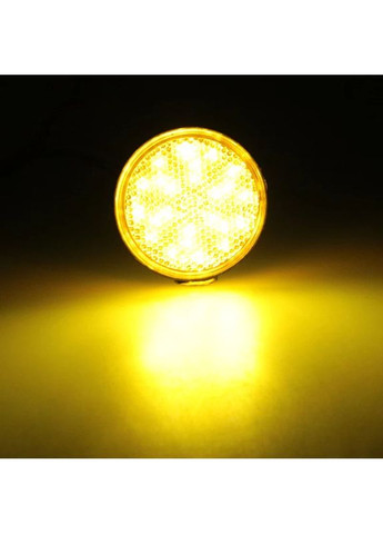 Желтые LED отражатели, светодиодные катафоты, ЛЭД маячки - отражатели/2 шт. ABS (369608776)